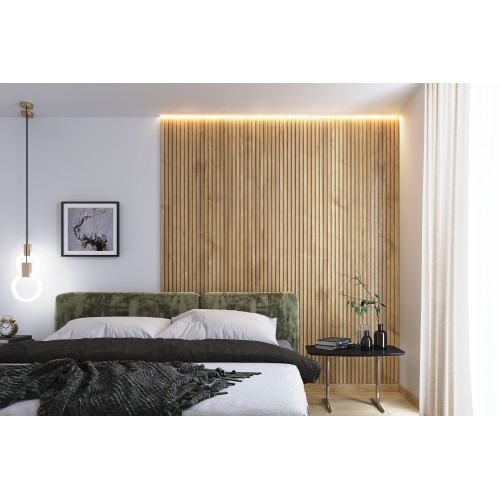 Декоративна стінова панель Super Profil (рейкова) Пекан