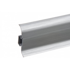 Плінтус пластиковий Cezar Premium Aluminium szczotkowane Матовий