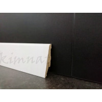 Плінтус ламінований білий МДФ 1255