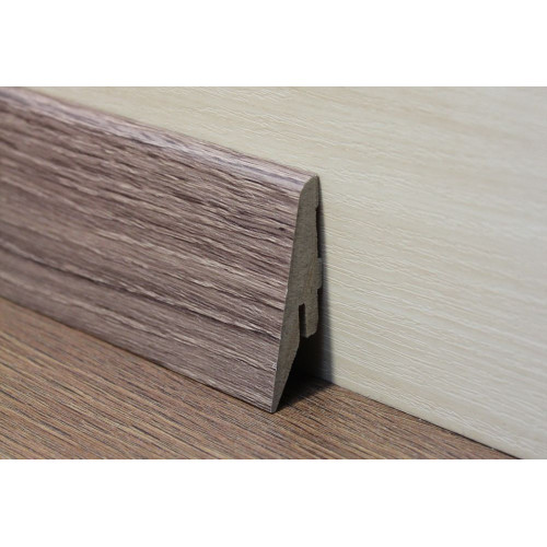 Плінтус ламінований білий МДФ 1255