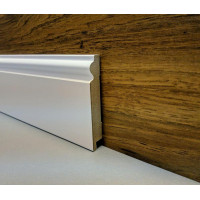 Плінтус ламінований білий МДФ 16110