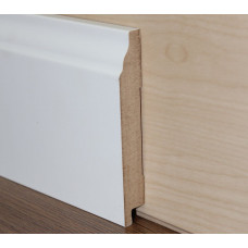Плінтус ламінований білий МДФ 1695