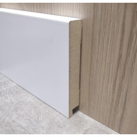 Плінтус ламінований білий МДФ 1699