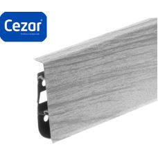 Плінтус пластиковий Cezar Hi Line Prestige ПВХ Дуб сірий світлий