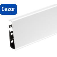 Плінтус пластиковий Cezar Hi Line Prestige ПВХ Білий Глянець