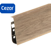 Плінтус пластиковий Cezar Hi Line Prestige ПВХ Невада Матовий