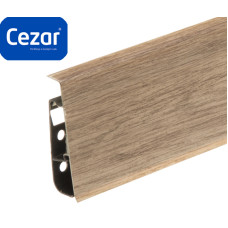 Плінтус пластиковий Cezar Hi Line Prestige ПВХ Невада Матовий
