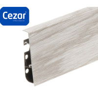 Плінтус пластиковий Cezar Hi Line Prestige ПВХ Ясен Baltimore Матовий