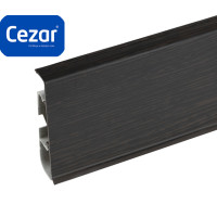Плінтус пластиковий Cezar Hi Line Prestige ПВХ Wenge Венге Матовий