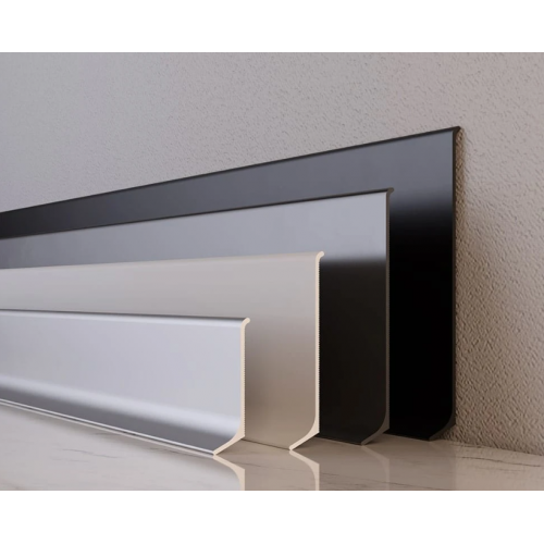 Плінтус алюмінієвий накладний плоский 40 мм ALU-N4012 RAL