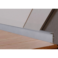 Алюмінієвий плінтус прихованого монтажу 30 мм (без покриття) ALU-S3015