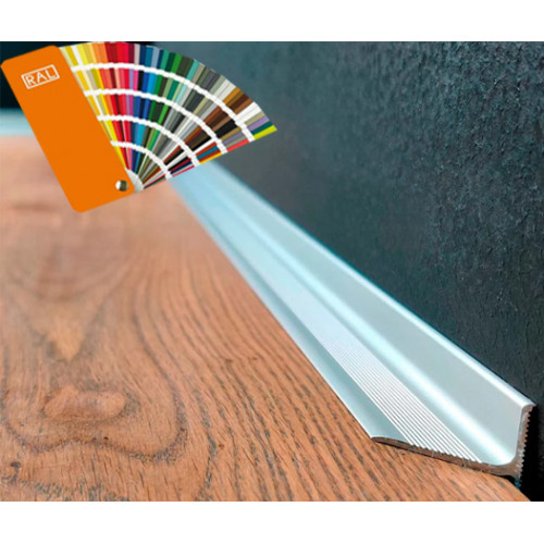 Антиплінтус алюмінієвий профіль 15 мм (RAL)