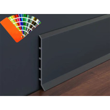 Плінтус алюмінієвий накладний 60 мм (Р-3-60C) RAL