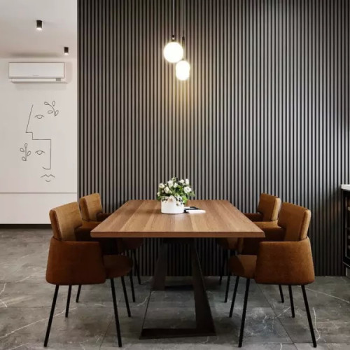 Декоративна стінова панель AGT PR03771 Чорний шовк (мат) 723