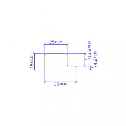 Стартова планка до стінової панелі Тік 248