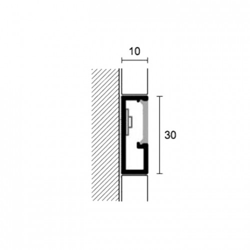 Алюмінієвий профіль Prolight Prolist LLA/30 Profilpas з LED підсвічуванням