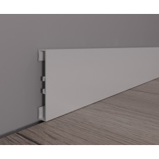 Плінтус прямокутний алюмінієвий П-подібний Білий 60мм