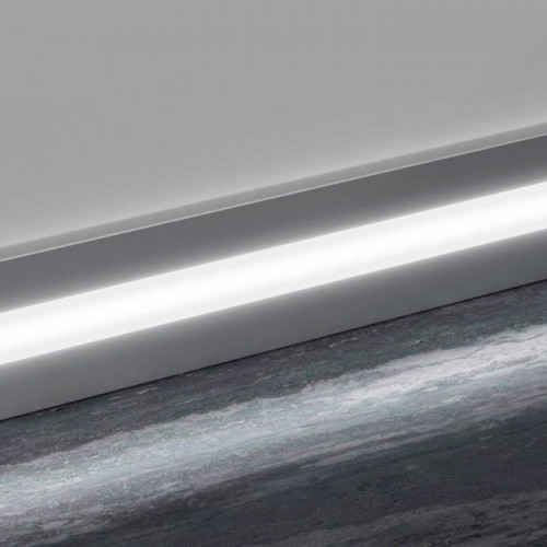 Алюмінієвий плінтус прямий з LED підсвічуванням Profilpas Prolight Metal Line 89/6L