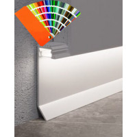 Плінтус прихованого монтажу з LED підсвічуванням, алюмінієвий RAL