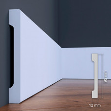 Плінтус Cezar ELEGANCE LPC-38 Білий матовий