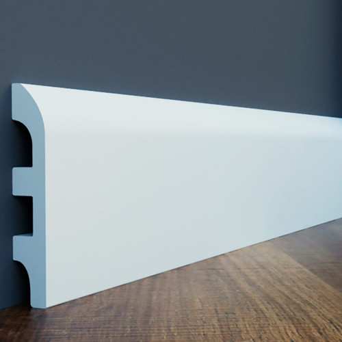 Плінтус Cezar ELEGANCE LPC-19 Білий матовий
