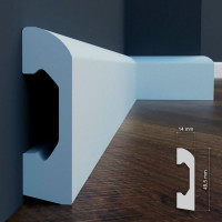 Плінтус Cezar ELEGANCE LPC-04 Білий матовий