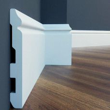 Плінтус Cezar ELEGANCE LPC-24 Білий матовий