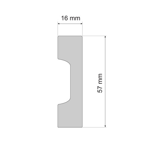 Плінтус Cezar ELEGANCE LPC-27 Білий матовий