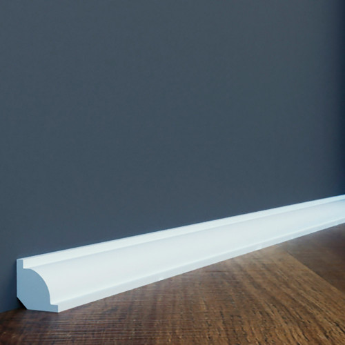 Плинтус Cezar ELEGANCE LPC-01 Белый матовый