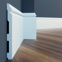 Плінтус Cezar ELEGANCE LPC-33 Білий матовий