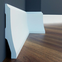 Плинтус Cezar ELEGANCE LPC-34 Белый матовый