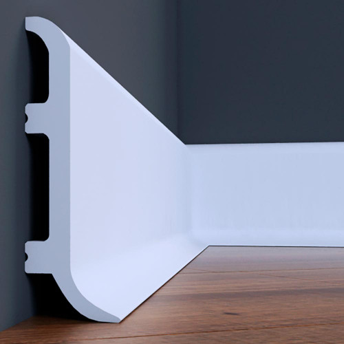 Плінтус Cezar ELEGANCE LPC-40 Білий матовий