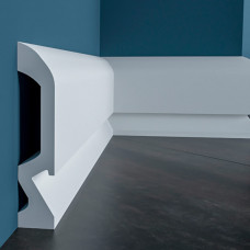 Плінтус Cezar ELEGANCE LPC-19LE LED Білий матовий