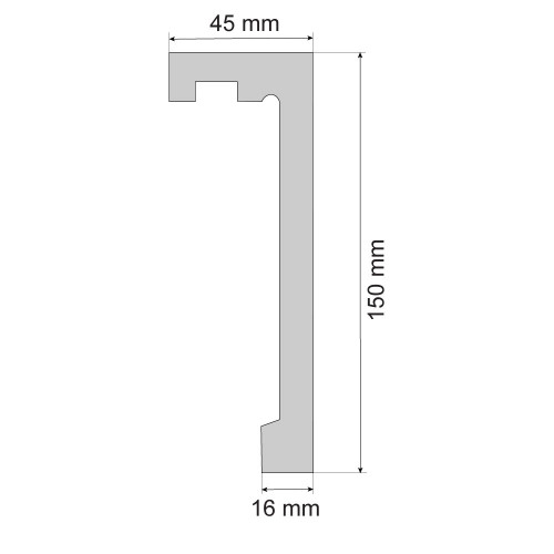 Карниз Cezar LK-02 Білий матовий