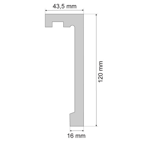 Карниз Cezar LK-03 Білий матовий