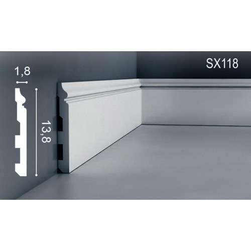 Плінтус дюрополімерний ORAC SX118