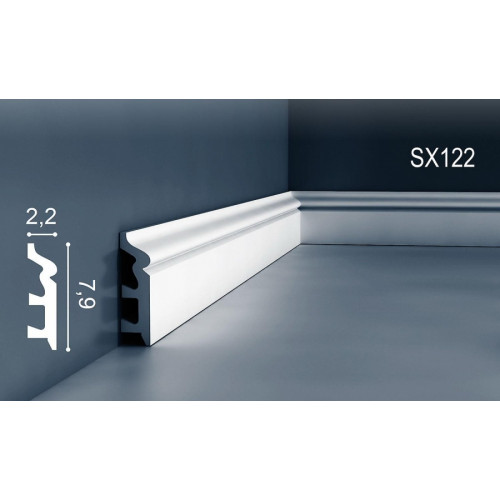 Плінтус дюрополімерний ORAC SX122