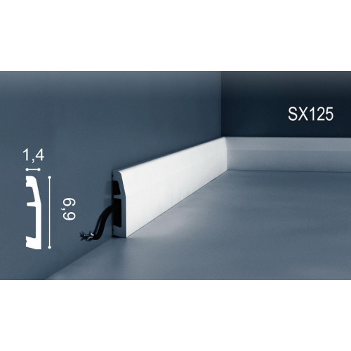 Плінтус дюрополімерний ORAC SX125