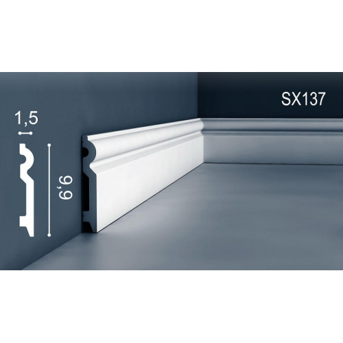 Плінтус дюрополімерний ORAC SX137