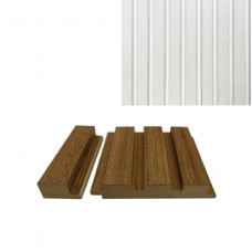 Стартова планка до стінової панелі Білий шовк New (мат) 734