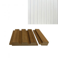 Завершальна планка до стінової панелі Білий шовк New (мат) 734