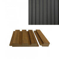 Завершальна планка до стінової панелі Темно-сірий шовк 726