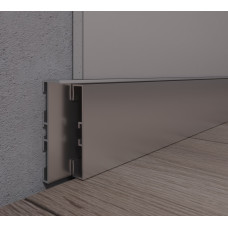 Плінтус прихованого монтажу алюмінієвий 60мм RAL