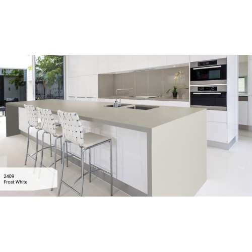 Широкоформатна панель HPL Frost White 2409 Morematt