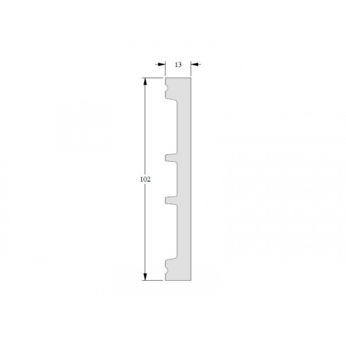 Плінтус універсальний дюрополімерний ORAC SX163