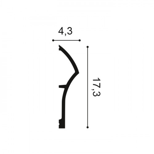 Плінтус дюрополімерний ORAC SX167