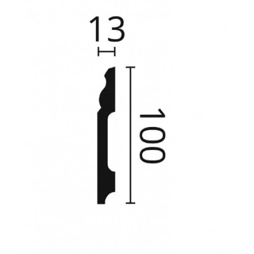 Плінтус підлоговий NMC WALLSTYL FB2 Білий