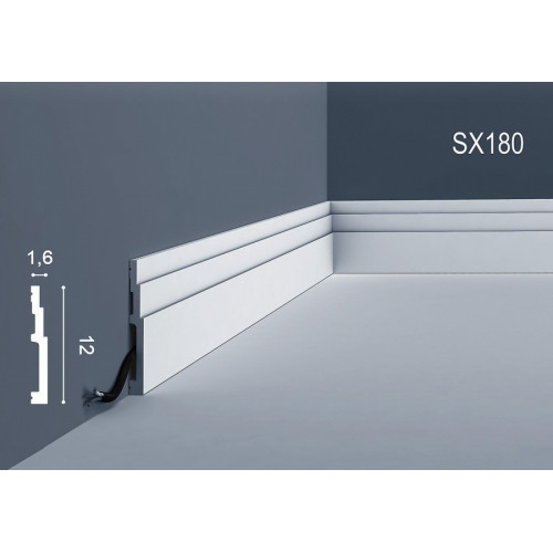 Плінтус дюрополімерний ORAC SX180