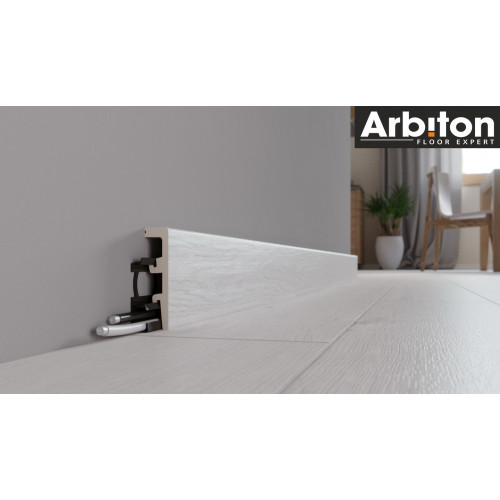 Плинтус Arbiton INTEGRA 80 Ясень Снежный 03