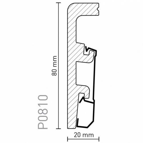 Плінтус Arbiton VEGA Білий P0810